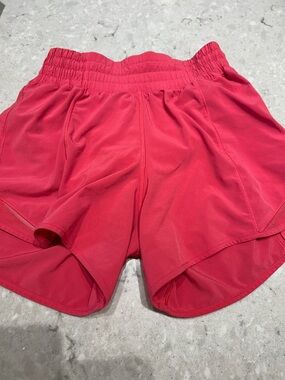Pink Lululemon Hotty hot shorts 2